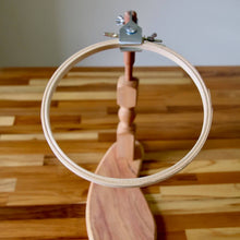 Seat/lap stand with 12-inches embroidery hoop